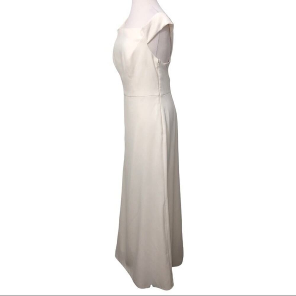 Dessy Collection Off the Shoulder Dress Ivory 10 NWT - Picture 4 of 8